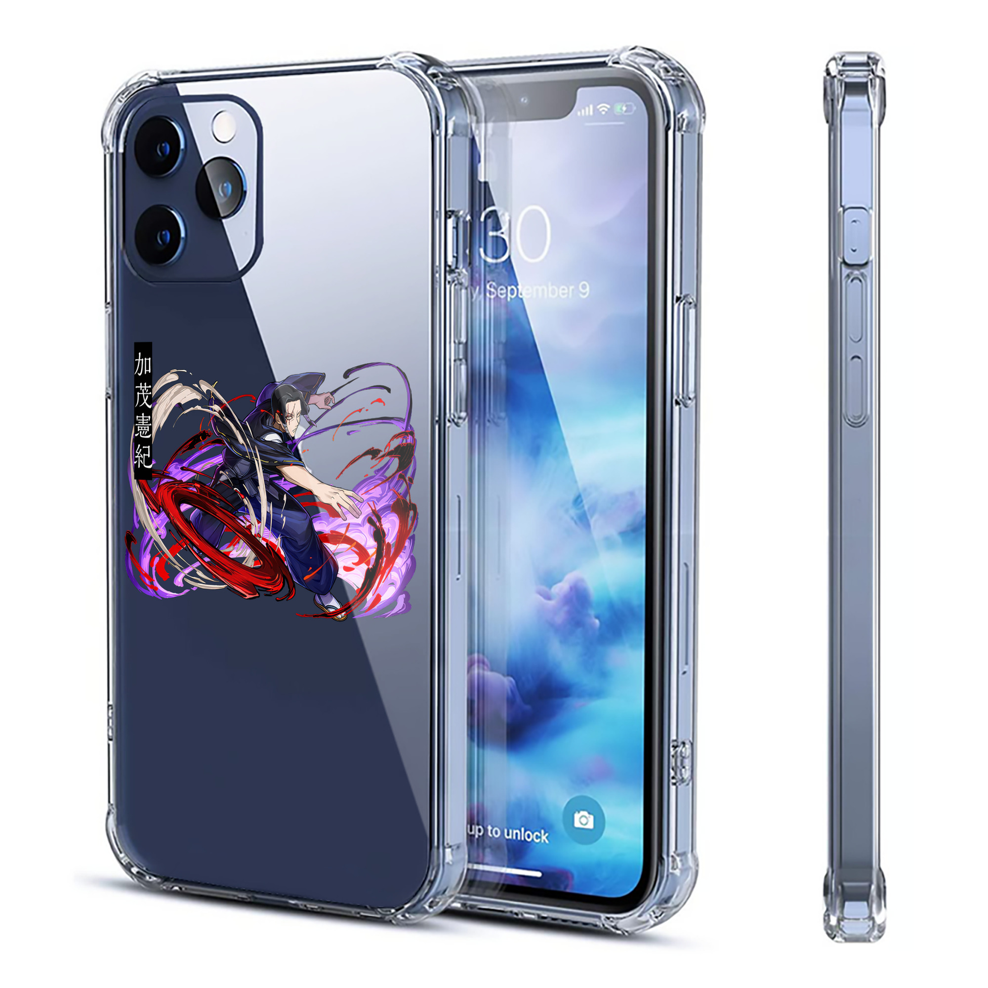 （画像用） 呪術廻戦 Jujutsu Kaisen 【iPhone 12シリーズ対応】透明スマホケース（クリアソフトケース）